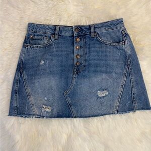 We The Free jean skirt